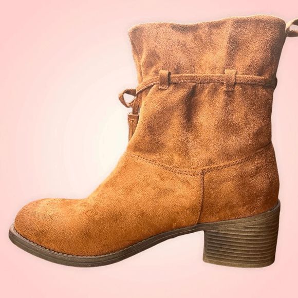 Billabong Monroe Brown Suede Booties Size 7 - Picture 8 of 9